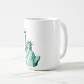 Vrijheidsbeeld Mok - Modern minimalistisch design (Voorkant rechts)