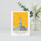 Vrijheidsbeeld  nationaal monument briefkaart (Staand voorkant)