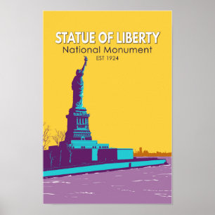 Vrijheidsbeeld Nationaal Monument Liberty Island Poster