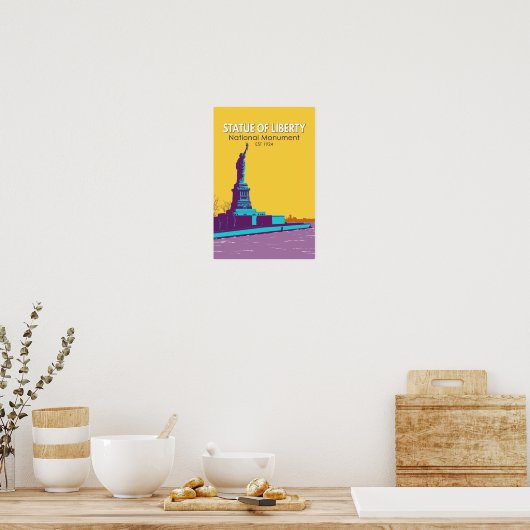 Vrijheidsbeeld Nationaal Monument Liberty Island Poster (Keuken)