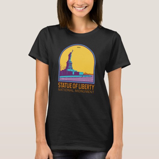 Vrijheidsbeeld Nationaal Monument Liberty Island T-shirt (Voorkant)