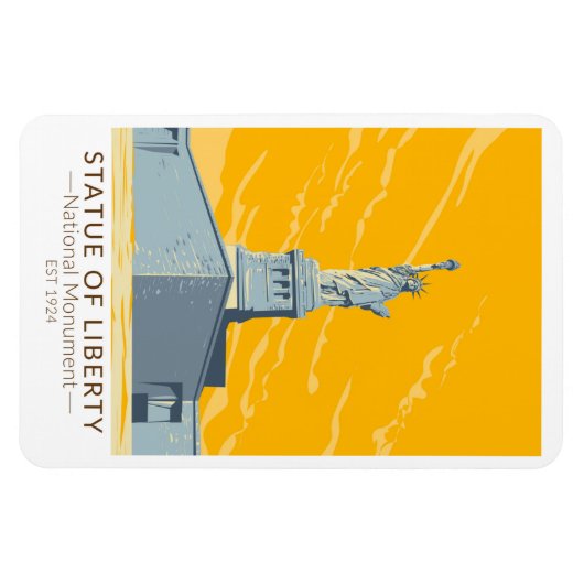 Vrijheidsbeeld  nationaal monument magneet (Horizontaal)