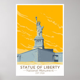 Vrijheidsbeeld  nationaal monument poster