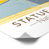 Vrijheidsbeeld  nationaal monument poster (Hoek)