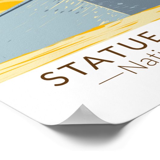 Vrijheidsbeeld  nationaal monument poster (Hoek)