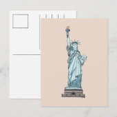 Vrijheidsbeeld - New York - Briefkaart (Voorkant / Achterkant)