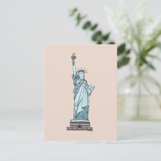 Vrijheidsbeeld - New York - Briefkaart (Staand voorkant)