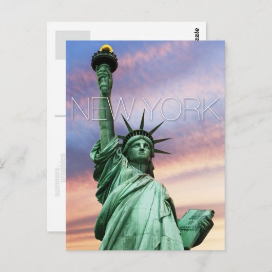 vrijheidsbeeld new york briefkaart (Voorkant / Achterkant)