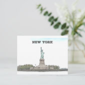 Vrijheidsbeeld - New York Briefkaart (Staand voorkant)