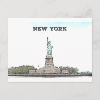 Vrijheidsbeeld - New York Briefkaart
