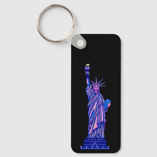 Vrijheidsbeeld-New York City-4 juli- Sleutelhanger (Voorkant)