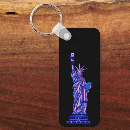 Vrijheidsbeeld-New York City-4 juli- Sleutelhanger (Voorkant)