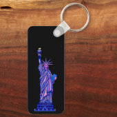 Vrijheidsbeeld-New York City-4 juli- Sleutelhanger (Achterkant)