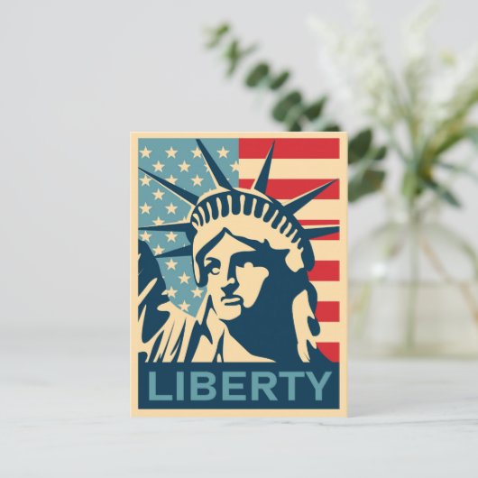 Vrijheidsbeeld  New York City Briefkaart (Staand voorkant)