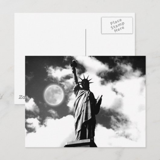 Vrijheidsbeeld New York City Briefkaart (Voorkant / Achterkant)