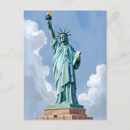 Vrijheidsbeeld New York City Briefkaart (Voorkant)