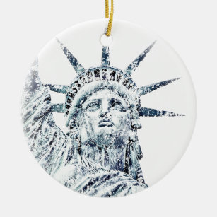 Vrijheidsbeeld New York City Keramisch Ornament