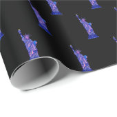 Vrijheidsbeeld-New York City-Landmark Cadeaupapier (Rol Hoek)