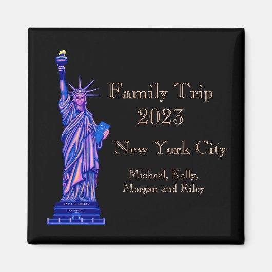 Vrijheidsbeeld-New York City-Landmark Magneet (Voorkant)