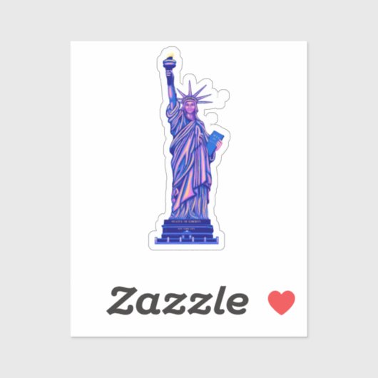 Vrijheidsbeeld-New York City-Landmark Sticker (Vel)