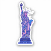 Vrijheidsbeeld-New York City-Landmark Sticker (Voorkant)