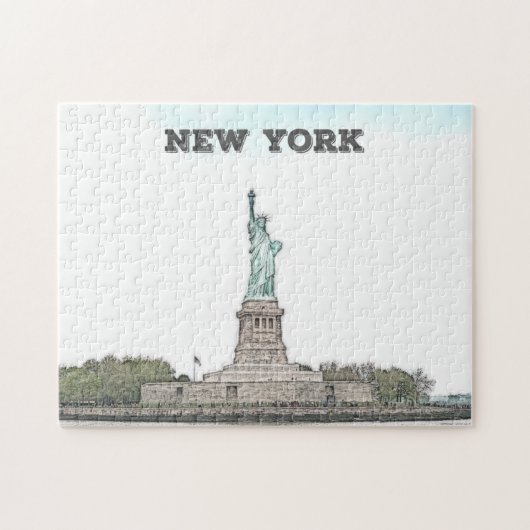 Vrijheidsbeeld - New York City Legpuzzel (Horizontaal)
