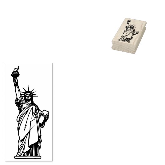 Vrijheidsbeeld ,New York City NYC, Rubberstempel (Gestempeld)