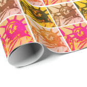 Vrijheidsbeeld New York City Pop Art Cadeaupapier (Rol Hoek)