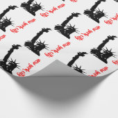 Vrijheidsbeeld New York City Pop Art Cadeaupapier (Hoek)