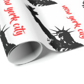 Vrijheidsbeeld New York City Pop Art Cadeaupapier (Rol Hoek)