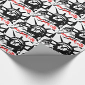 Vrijheidsbeeld New York City Pop Art Cadeaupapier (Hoek)