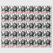 Vrijheidsbeeld New York City Pop Art Cadeaupapier (Vlak)