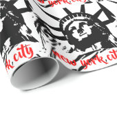Vrijheidsbeeld New York City Pop Art Cadeaupapier (Rol Hoek)