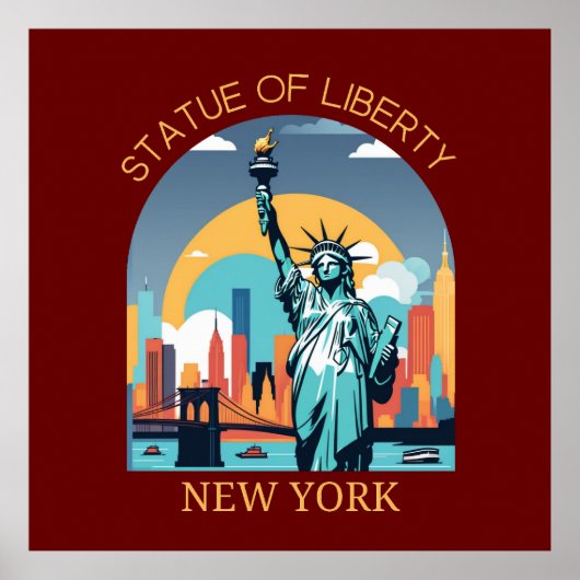 Vrijheidsbeeld, New York City Poster (Voorkant)