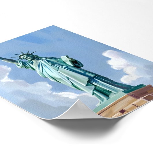 Vrijheidsbeeld New York City Poster (Hoek)