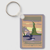 Vrijheidsbeeld, New York City, Reis naar het verle Sleutelhanger (Voorkant)