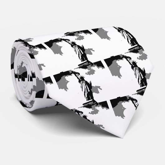 Vrijheidsbeeld New York City Stropdas (Opgerold)