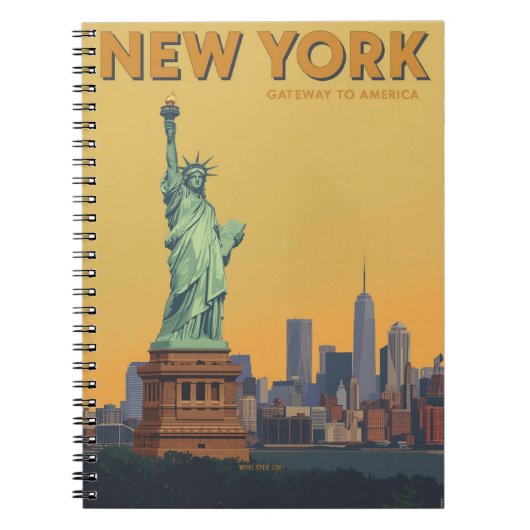 Vrijheidsbeeld New York City Travel Notitieboek (Voorkant)