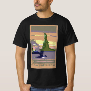 Vrijheidsbeeld, New York City, Vintage Travel T-shirt