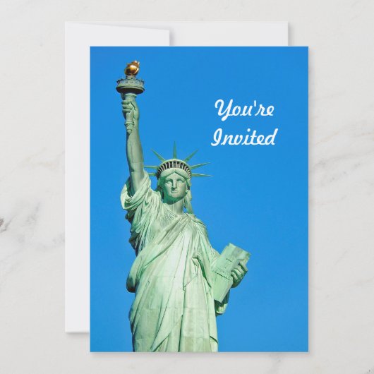 Vrijheidsbeeld New York Foto Verjaardag Kaart (Voorkant)