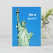 Vrijheidsbeeld New York Foto Verjaardag Kaart (Staand voorkant)