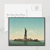Vrijheidsbeeld, New York Harbour klassieker Foto Briefkaart (Voorkant / Achterkant)