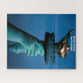 Vrijheidsbeeld New York. Kerstgroet Jig Legpuzzel (Horizontaal)