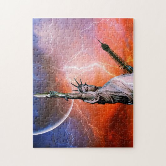 Vrijheidsbeeld New York. Legpuzzel (Verticaal)