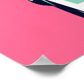 Vrijheidsbeeld New York Levendige Pop Kunst Poster (Hoek)