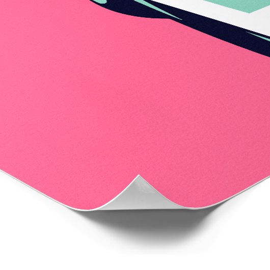 Vrijheidsbeeld New York Levendige Pop Kunst Poster (Hoek)