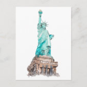 Vrijheidsbeeld New York Manhattan Island Briefkaart (Voorkant)