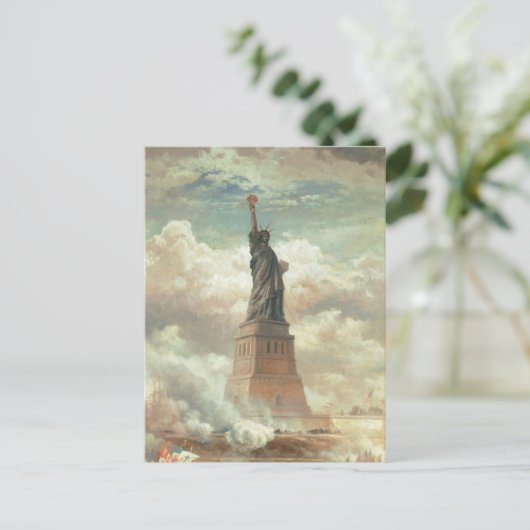 Vrijheidsbeeld, New York, ongeveer 1800 jaar oud Briefkaart (Staand voorkant)