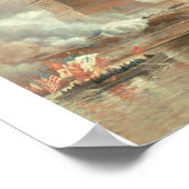 Vrijheidsbeeld, New York, ongeveer 1800 jaar Poster (Hoek)