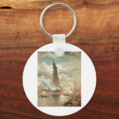 Vrijheidsbeeld, New York, ongeveer 1800 jaar Sleutelhanger (Voorkant)